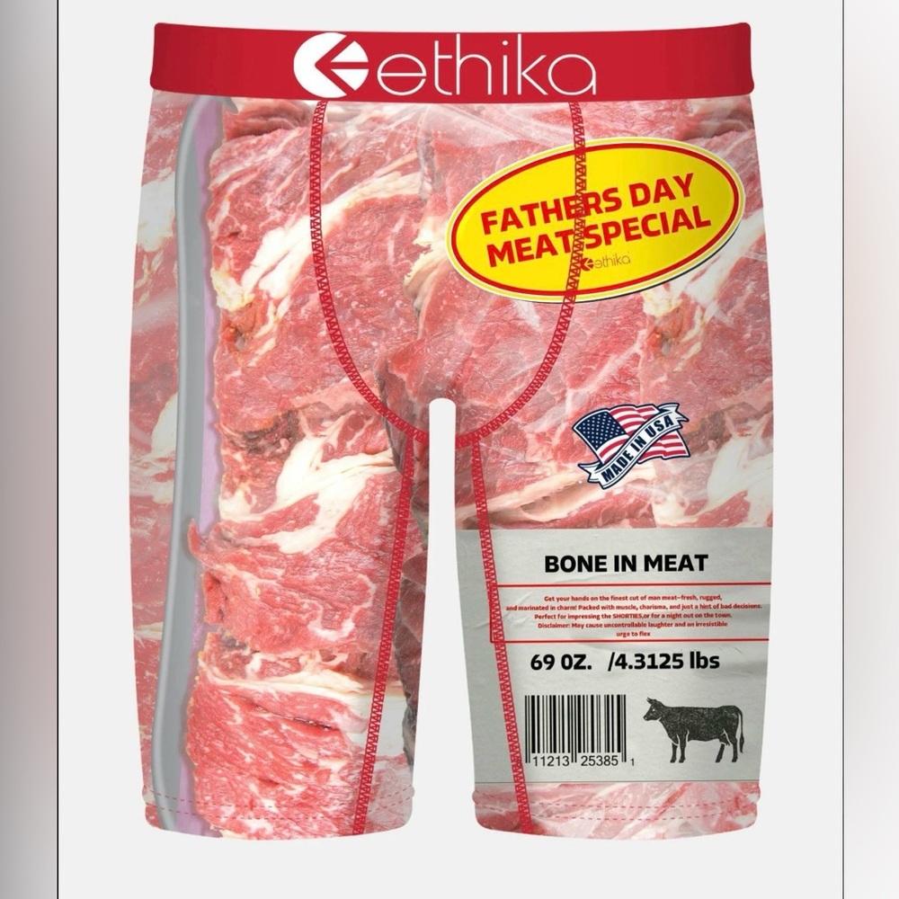 ISO‼️ Ethika Men’s Bone In Meat Print Boxer Briefs Size Small